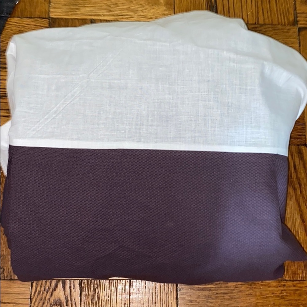 NWOT Calvin Klein purple(plum) twin bedskirt